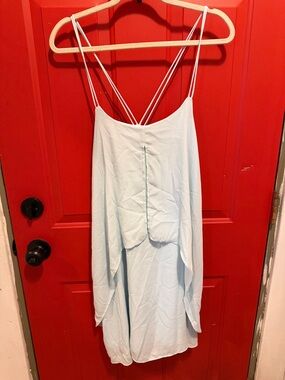 Light Blue Strappy Spaghetti Strap Dress